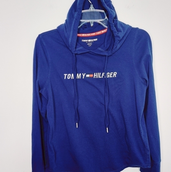TOMMY HILFIGER Sport Long Sleeve Hoodie T-Shirt - Picture 1 of 9